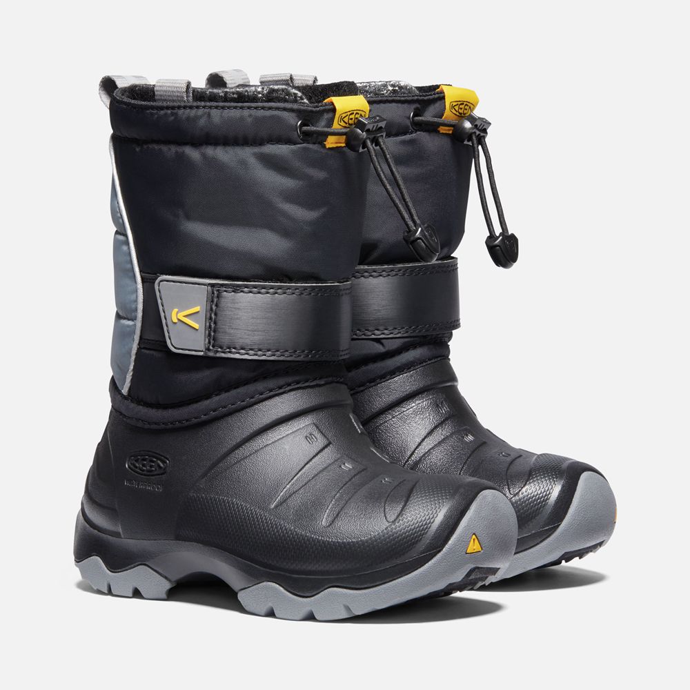 Botas de Montaña Keen Mexico Negros/Grises - Niños Lumi Ii Waterproof - XK1485039